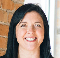 Service team portrait of customer support head Sophie Hartwell